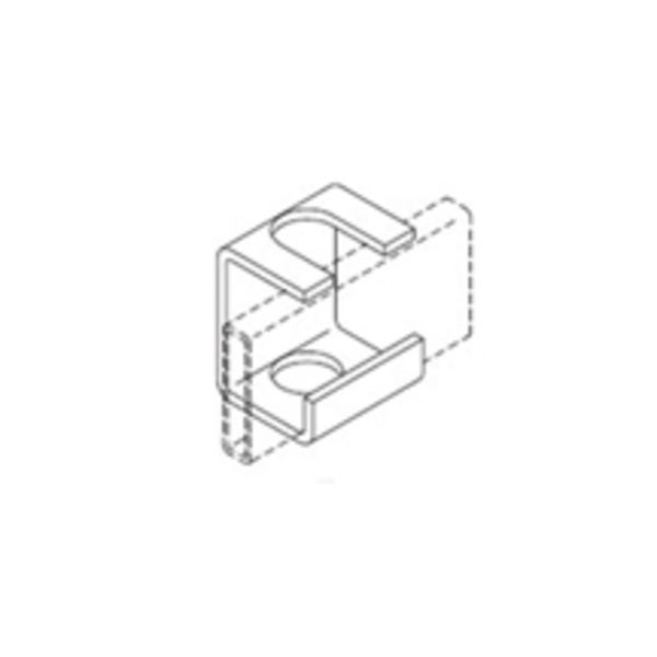 Chatsworth Products Cpi CABLE RUNWAY SUPPORT BRACKET, FOR 3/8"ROD & 1.5"STRINGERS, SLOTTED 10607-002